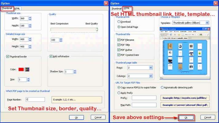 a-pdf thumbnailer settings